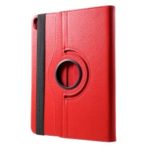 Litchi Texture 360 Degree Rotary Stand Leather Cover for iPad Pro 12.9-inch (2018) – Red