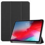 PU Leather Tri-fold Stand Smart Case for iPad Pro 11-inch (2018) – Black