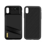 MOMAX 3-in-1 Wide Angle Fisheye Telephoto Macro External Phone Camera Filter Lens Mobile Case for iPhone XR 6.1 inch – Black