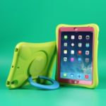 Cool EVA Shockproof Case with 360 Degree Rotary Kickstand for iPad 9.7-inch (2018) / (2017) – Green / Blue