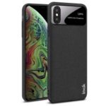 IMAK Jazz Lens Cowboy Matte PC Phone Shell + Screen Protector for iPhone XS/X 5.8 inch – Black