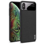 IMAK Jazz Lens Cowboy Case Matte PC Cover + Screen Protector for iPhone XS Max 6.5 inch – Black