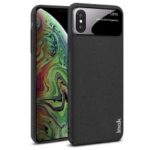IMAK Jazz Lens Cowboy Case Matte PC Cover + Screen Protector for iPhone XS Max 6.5 inch – Black