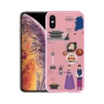 NXE Patterned Glass Back + Soft TPU Edge Mobile Casing for iPhone XS 5.8 inch – Travel Korea