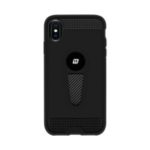 MOMAX PC TPU Hybrid Cellphone Case with Kickstand for iPhone XS Max 6.5 inch – Black