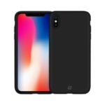 MOMAX for iPhone XS Max 6.5 inch Liquid Silicone Cell Phone Case Support Wireless Charging – Black