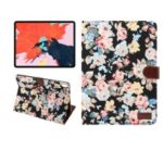 Flower Cloth Skin PU Leather Smart Case for iPad Pro 11-inch (2018) – Black