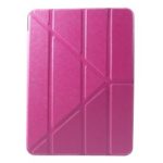 Silk Texture Origami Leather Stand Case for iPad Pro 11-inch (2018) – Rose