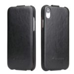 Crazy Horse Vertical Leather Case for iPhone XR 6.1 inch – Black