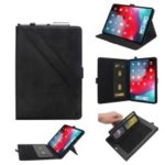Flip Card Slots Stand Leather Tablet Case for iPad Pro 12.9-inch (2018) – Black