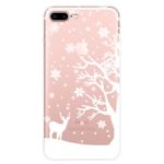For iPhone 8 Plus/7 Plus 5.5 inch Pattern Printing Soft TPU Phone Casing – Tree and Deer