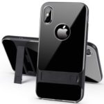 ELEGANCE TPU Plastic Hybrid Phone Case with Kickstand for iPhone XS Max 6.5 inch – Black