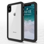 Dot Series Dustproof Snow Proof Waterproof Mobile Phone Case for iPhone XS 5.8 inch – Black / Transparent