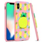IMAK Stereoscopic Soft TPU Case for iPhone XS / X 5.8 inch – Pineapple