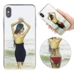 Quicksand Dynamic Bikini Pattern TPU Protection Case for iPhone XS / X 5.8 inch – Style A