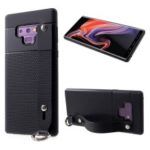 Triangle Texture Soft TPU Protection Case with Handheld for Samsung Galaxy Note9 N960 – Black