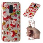 Christmas Pattern Printing TPU Jelly Mobile Case for Samsung Galaxy A6 Plus (2018) / A9 Star Lite – Santa Claus
