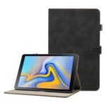 ENKAY for Samsung Galaxy Tab A 10.5 (2018) T590 / T595 Matte PU Leather Stand Smart Casing Shell – Black