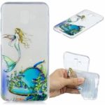 Pattern Printing Embossing TPU Cellphone Casing for Samsung Galaxy J6 Plus – Mermaid