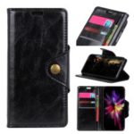 Wallet Stand PU Leather Case for Samsung Galaxy A9 (2018) / A9 Star Pro / A9s – Black