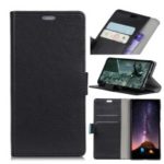 Crazy Horse Leather Wallet Case for Samsung Galaxy A9 (2018) / A9 Star Pro / A9s – Black