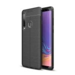 Litchi Skin TPU Protection Case for Samsung Galaxy A9 (2018) / A9 Star Pro / A9s – Black