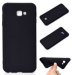 Solid Color Soft Matte TPU Back Case for Samsung Galaxy J4+ – Black