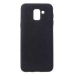 Skin-touch Matte TPU Jelly Phone Accessory Case for Samsung Galaxy J6 (2018) – Black