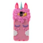 3D Unicorn Pattern Silicone Back Cover for Samsung Galaxy J6 (2018)