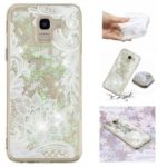 Embossed Pattern Quicksand TPU Case for Samsung Galaxy J6 (2018) – Lace Flower Pattern