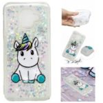 For Samsung Galaxy A6 (2018) Embossment Pattern Quicksand TPU Case – Adorable Unicorn