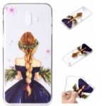 Embossed Pattern TPU Phone Case for Samsung Galaxy J6 Plus / J6 Prime / J610 – Charming Girl