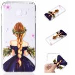 Embossed Pattern TPU Protection Case for Samsung Galaxy J4 Plus / J4 Prime / J415 – Charming Girl