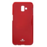 MERCURY GOOSPERY Glitter Powder TPU Phone Case for Samsung Galaxy J6+ – Red