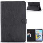 Crazy Horse Texture Retro Leather Flip Case for Samsung Galaxy Tab A 10.5 (2018) T590 T595 – Black