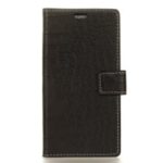 Crocodile Texture Leather Wallet Case for Sony Xperia XA3 Ultra – Black