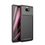Drop Resistant Carbon Fiber TPU Gel Case for Sony Xperia XA3 – Black