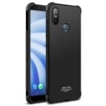 IMAK Skin Feel Anti-drop TPU Cover + Explosion-proof Screen Film for HTC U12 Life – Metal Black