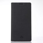 VILI DMX Cross Texture Leather Case for HTC U12 Life [Card Holder Stand] – Black