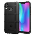Anti-shock Square Grid Texture Soft TPU Phone Case for Huawei Honor 8C – Black
