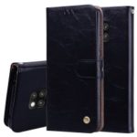 HAT PRINCE Oil Wax PU Leather Wallet Phone Case for Huawei Mate 20 Pro – Black