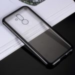 Detachable Magnetic Metal Frame + Tempered Glass Back Protection Hard Case for Huawei Mate 20 Lite – Black