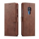 LC.IMEEKE Wallet Leather Stand Case for Huawei Mate 20 – Coffee