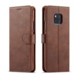 LC.IMEEKE Wallet Leather Stand Case for Huawei Mate 20 Pro – Coffee