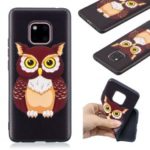 Pattern Printing Embossed TPU Case for Huawei Mate 20 Pro – Brown Owl