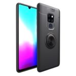 Finger Ring Kickstand TPU Case for Huawei Mate 20 X (Built-in Metal Sheet) – Black