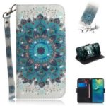 For Huawei Mate 20 Pattern Printing Leather Wallet Phone Case – Mandala Flower