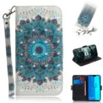 Pattern Printing Wallet Leather Magnetic Case for Huawei Y9 (2019) / Enjoy 9 Plus – Mandala Flower