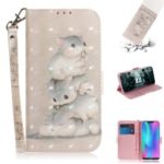 Pattern Printing PU Leather Flip Case for Huawei Honor 8C – Hamsters