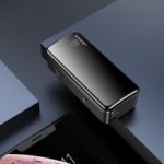 USAMS US-CD65 2000mAh Single USB Mini Power Bank with Emergency LED Light – Black